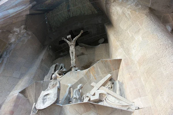 バルセロナのサグラダ ファミリア教会のデザイン要素スペイン — ストック写真