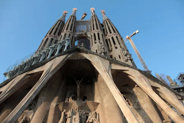 Buitenbouw Gebouwen Van Sagrada Familia Stad Barcelona Spanje — Stockfoto