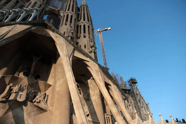 Exteriér Budovy Budovy Sagrada Familia Městě Barcelona Španělsko — Stock fotografie