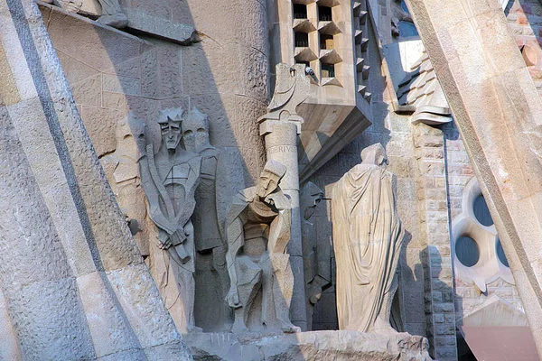 Külső Szerkezete Épületei Sagrada Familia Város Barcelona Spanyolország — Stock Fotó