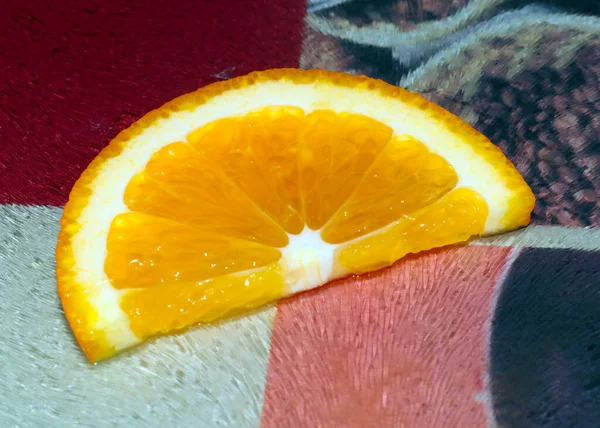 맛있는 식사를 오렌지 조각들 — 스톡 사진