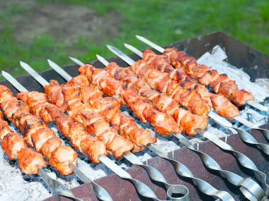 Açık ateşte çiğ et pişirmek ve mangalda arı kovanları yapmak.