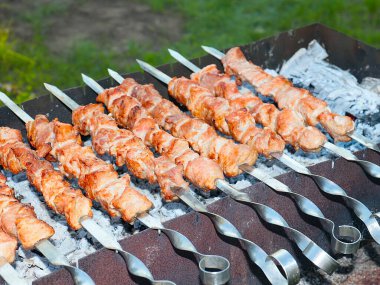 Açık ateşte çiğ et pişirmek ve mangalda arı kovanları yapmak.