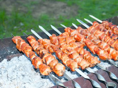 Açık ateşte çiğ et pişirmek ve mangalda arı kovanları yapmak.