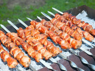 Açık ateşte çiğ et pişirmek ve mangalda arı kovanları yapmak.