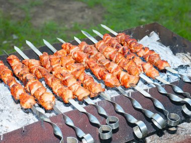 Açık ateşte çiğ et pişirmek ve mangalda arı kovanları yapmak.