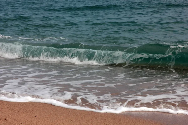 Czysta Woda Fala Morska Piaszczysta Plaża — Zdjęcie stockowe