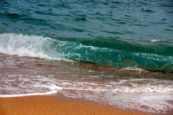 Olas Mar Agua Clara Playa Arena — Foto de Stock