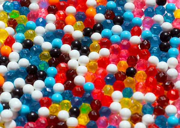 Bolas Plásticas Multicoloridas Poliedros Para Criatividade Das Crianças — Fotografia de Stock