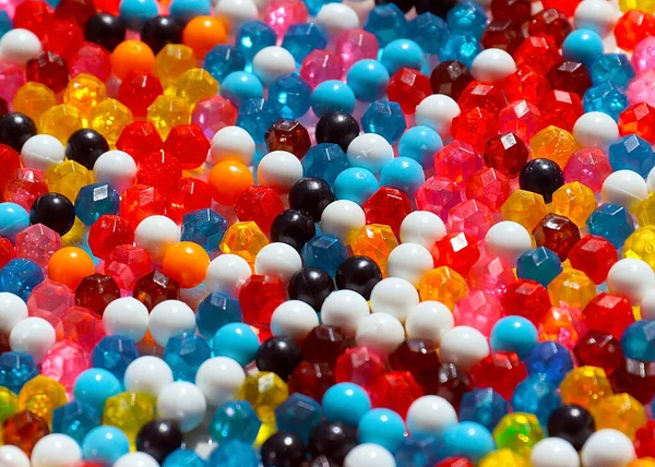 Bolas Plástico Poliedros Para Crianças Jogar Mosaico — Fotografia de Stock
