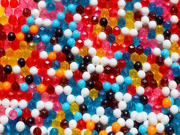 Bolas Plástico Poliedros Para Juegos Infantiles Mosaico — Foto de Stock