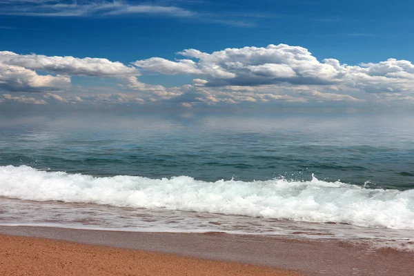 Beautiful Seascape Waves Sandy Beach — Stock Photo, Image