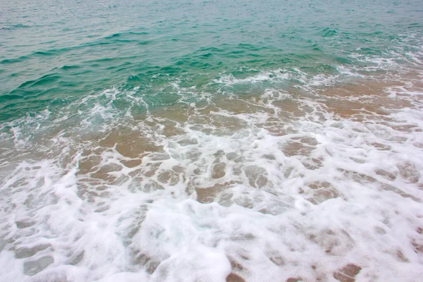 Beautiful Sandy Beach Sea Waves —  Fotos de Stock