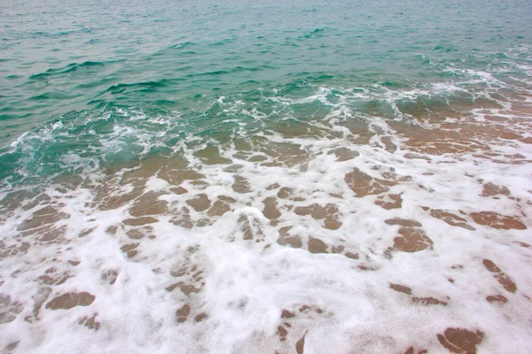 Beautiful Sandy Beach Sea Waves — Foto de Stock