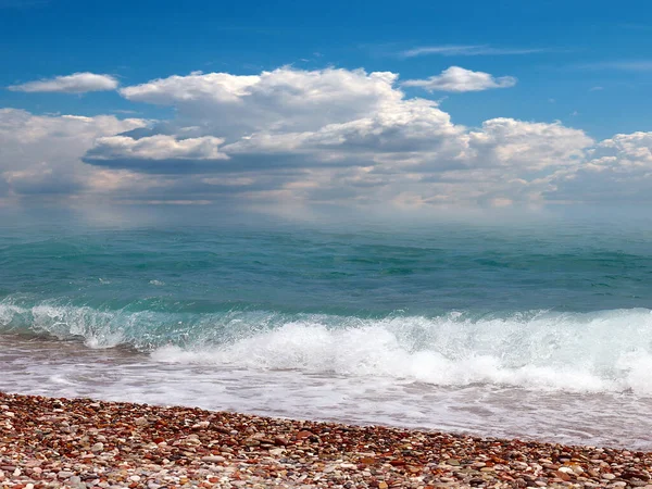 Wellen Kleiner Sturm Auf Dem Meer — Stockfoto