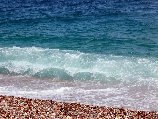 Zandstrand Zeewater Als Symbool Voor Buitenactiviteiten — Stockfoto