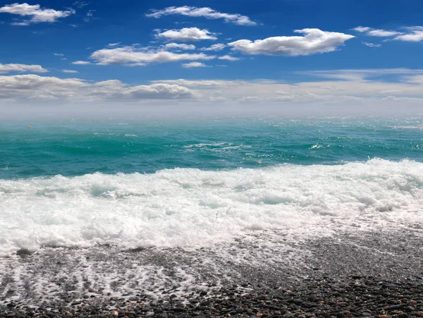 Красивый Морской Пляж Побережье Средиземного Моря — стоковое фото