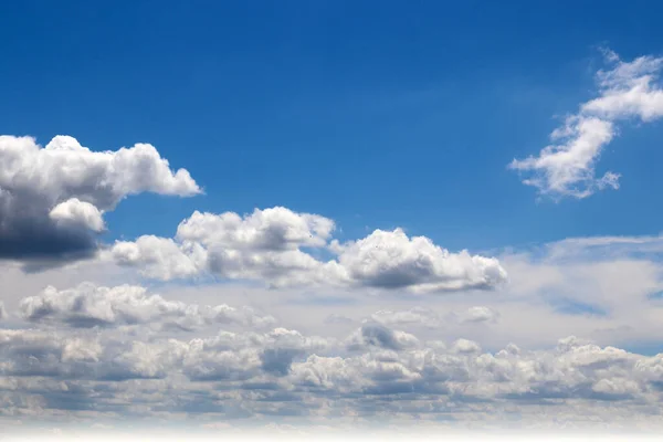 Beautiful Summer Cloudy Sunny Sky Part Heavenly Space — Stock Photo, Image