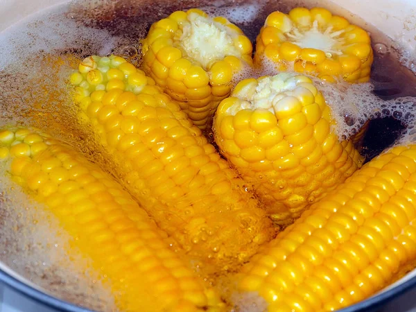 Schöne Reife Ähren Beim Kochen Für Nahrung — Stockfoto