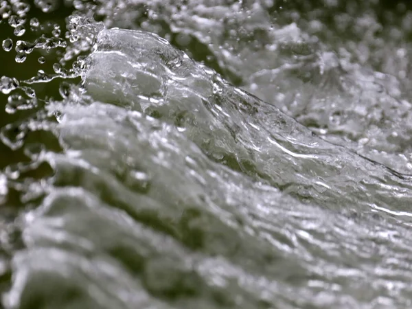 Goccioline Particelle Acqua Flusso Violento Liquido — Foto Stock