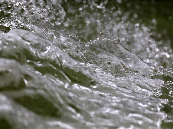 Капли Частицы Воды Бурном Потоке Жидкости — стоковое фото