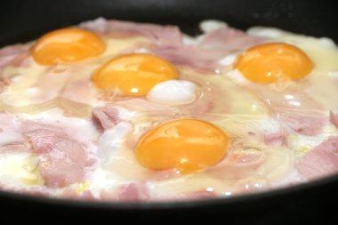 sahanda yumurta ve sosis