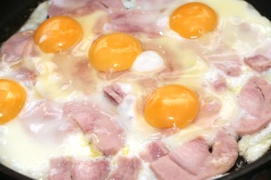 sahanda yumurta ve sosis