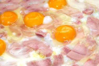 sahanda yumurta ve sosis