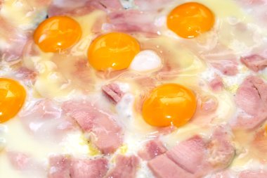 sahanda yumurta ve sosis