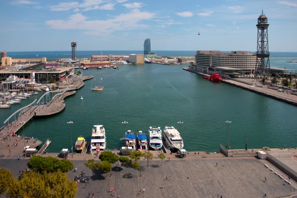 Seaport Barcelona Spanien — Stockfoto