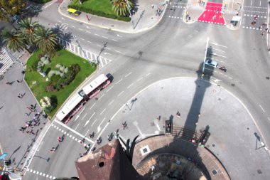 Barcelona İspanya sokaklarında