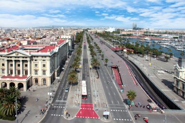 Barcelona İspanya sokaklarında