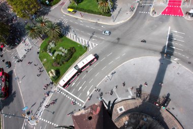 Barcelona İspanya sokaklarında