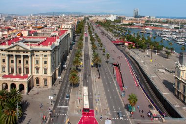 Barcelona İspanya sokaklarında