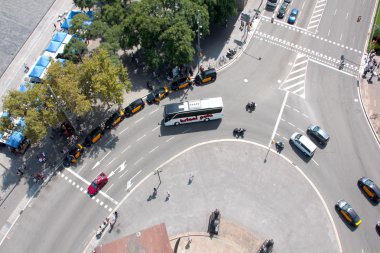 Barcelona İspanya sokaklarında