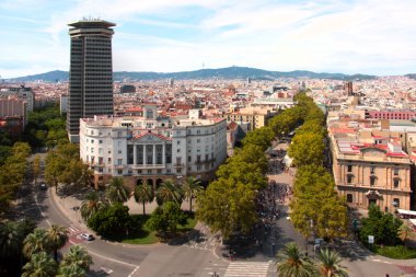 Barcelona İspanya sokaklarında