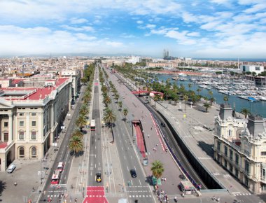 Barcelona İspanya sokaklarında