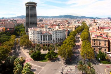 Barcelona İspanya sokaklarında