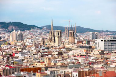 Barcelona İspanya sokaklarında