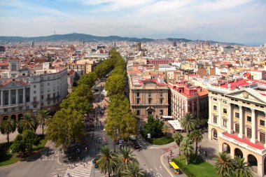 Barcelona İspanya sokaklarında