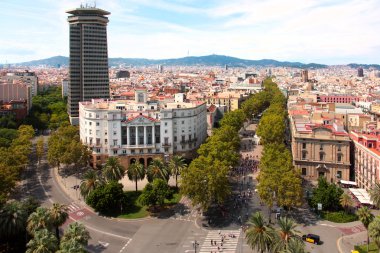 Barcelona İspanya sokaklarında