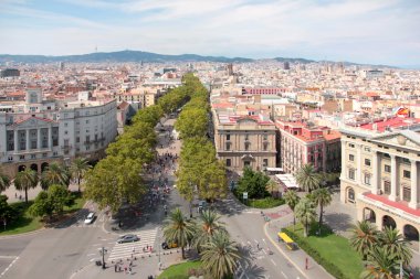 Barcelona İspanya sokaklarında