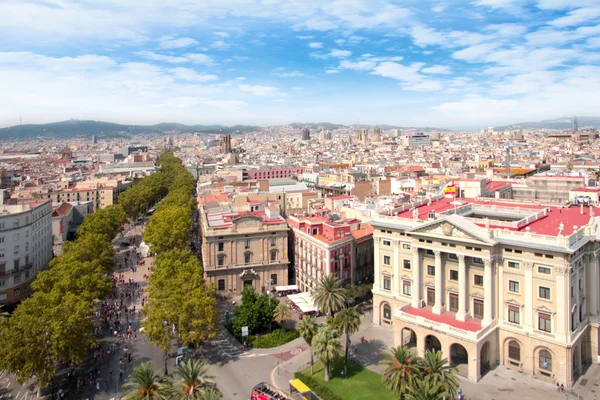 Straßen von Barcelona Spanien — Stockfoto