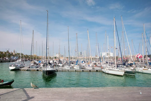 海港口巴塞罗那西班牙 — 图库照片