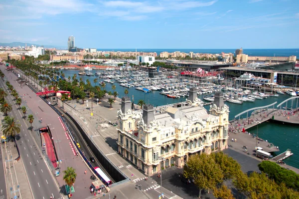 Puerto marítimo Barcelona España — Foto de Stock