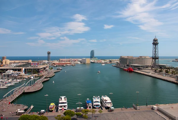 Puerto marítimo Barcelona España — Foto de Stock