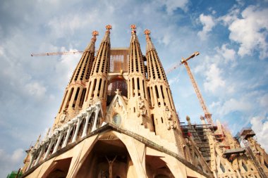 Sagrada Familia Barcelona İspanya görünümü