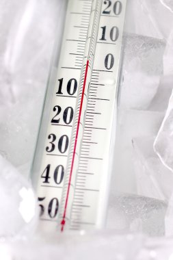 termometre ve buz