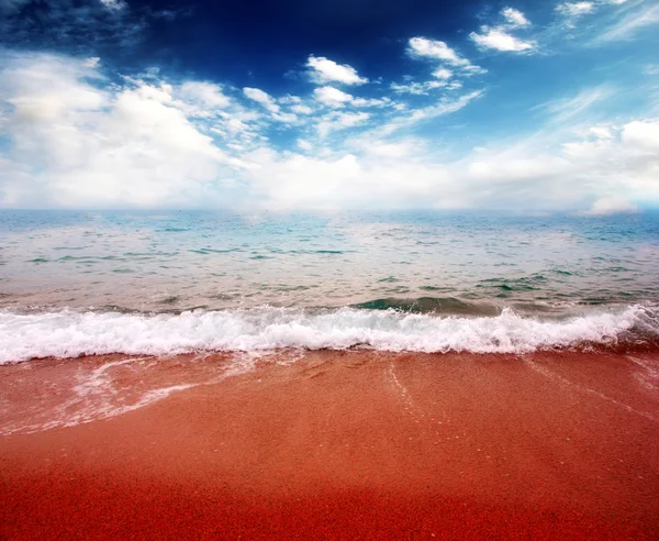 Spiaggia solare — Foto Stock