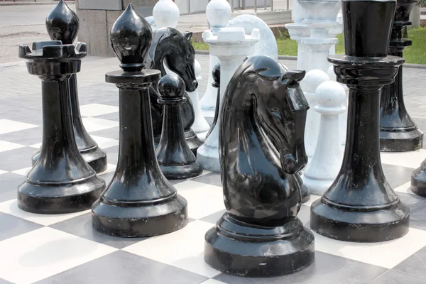Наружные шахматы — стоковое фото